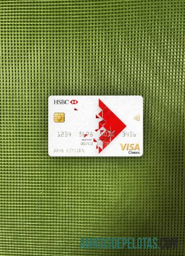 Cartão Photolook do cartão Visa Classic de Singapura HSBC Bank exemplo